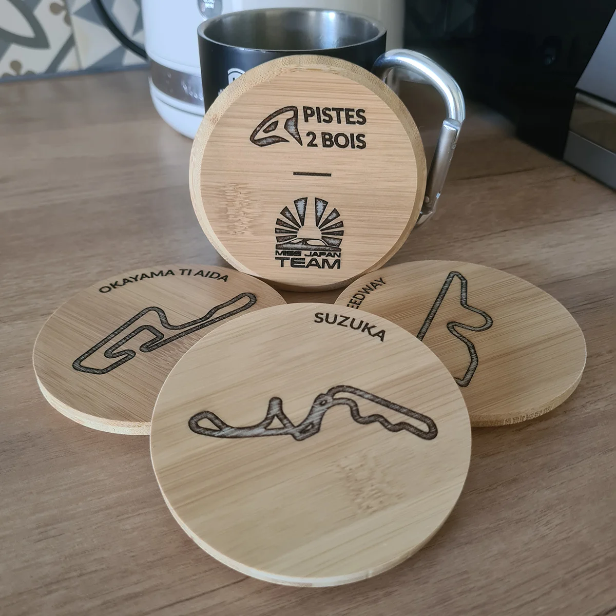 Pack japon-piste de sous verre