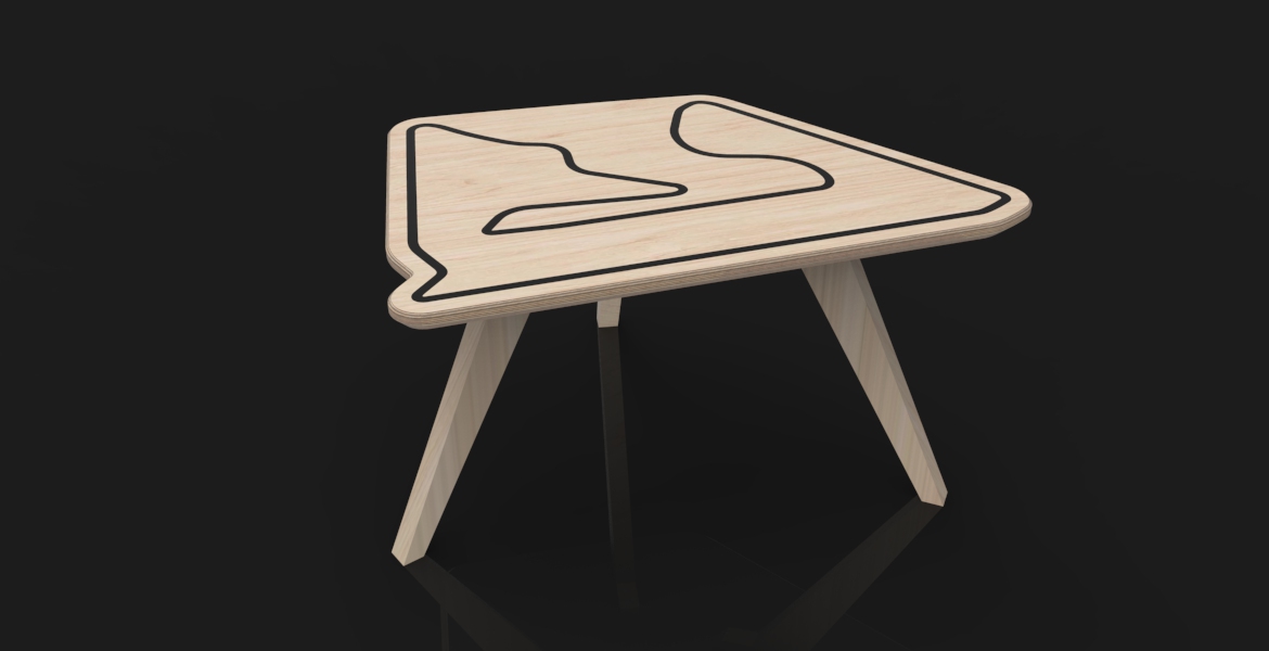 Table design PISTES2BOIS Bahrein Sakhir