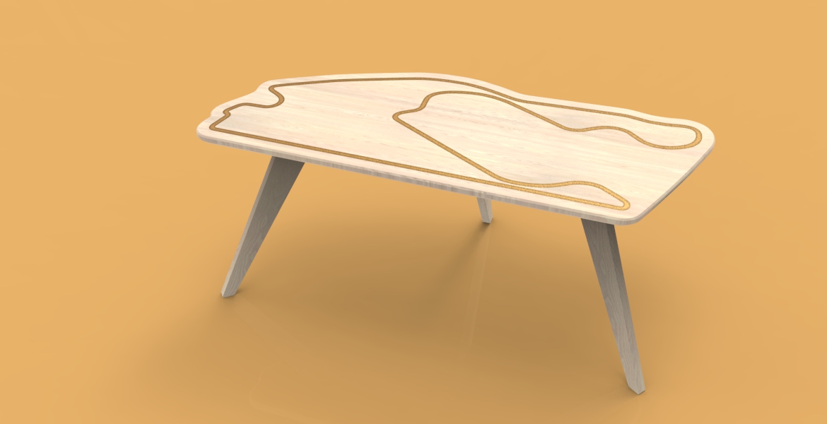 Table design PISTES2BOIS Miami F1